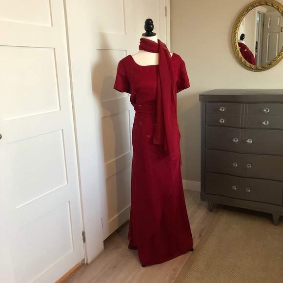 Vintage long Prom/Evening/Formal/Bridesmaid dress - Picture 1 of 7
